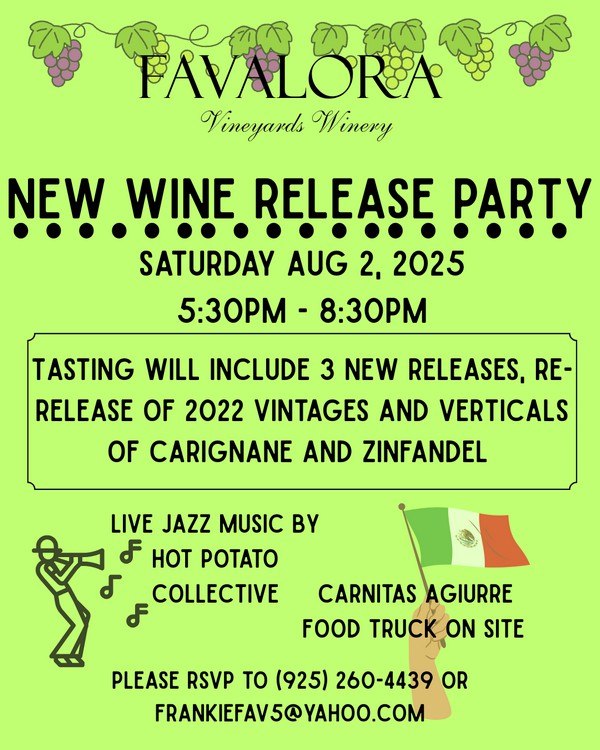 New wine release party